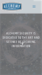 Mobile Screenshot of alchemysecurity.com